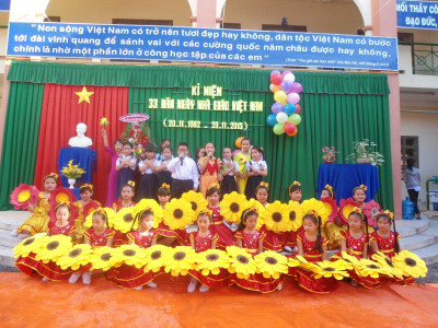 Hoạt động văn nghệ trường tiểu học Định Hòa
