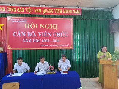 Hội nghị cán bộ - viên chức năm học 2023 - 2024